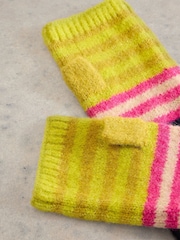 White Stuff Yellow Striped Arm Warmer - Image 3 of 3