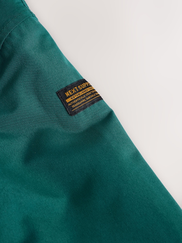 Forest Green Waterproof Borg Lined Parka Coat (3mths-7yrs) - Image 10 of 13