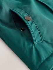 Forest Green Waterproof Borg Lined Parka Coat (3mths-7yrs) - Image 7 of 9