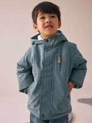 Grau - Wasserdichter Parka mit Sherpa-Futter (3 Monate bis 7 Jahre) - Bild 1 von 9