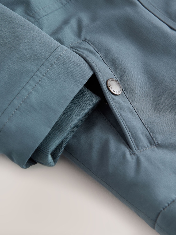Grey Waterproof Borg Lined Parka Coat (3mths-7yrs) - Image 7 of 9