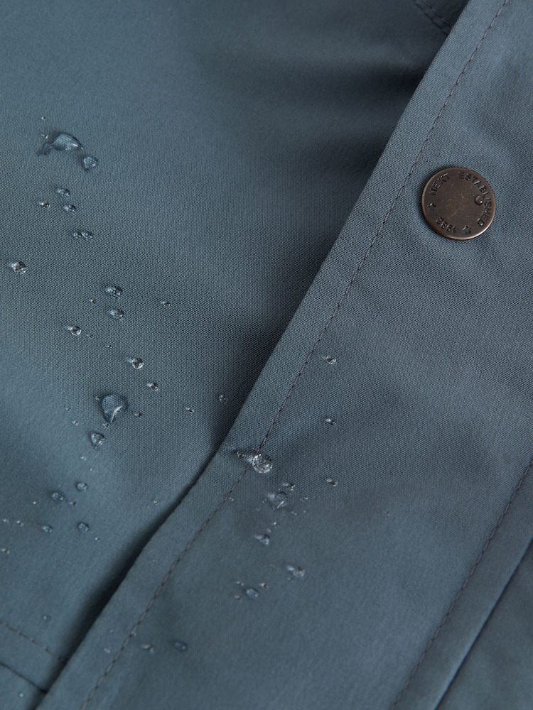 Grey Waterproof Borg Lined Parka Coat (3mths-7yrs) - Image 8 of 9