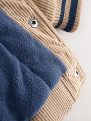 Neutral Cord Varsity Bomber Jacket (3mths-7yrs) - Image 8 of 8