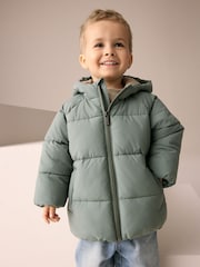 Green Padded Coat (3mths-7yrs) - Image 1 of 10