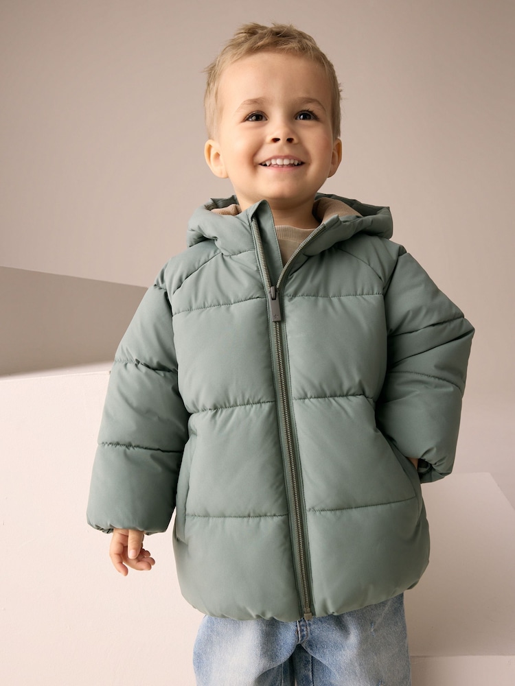 Green Padded Coat (3mths-7yrs) - Image 1 of 10
