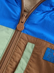 Blue/Green Reversible Borg Jacket (3mths-7yrs) - Image 7 of 9