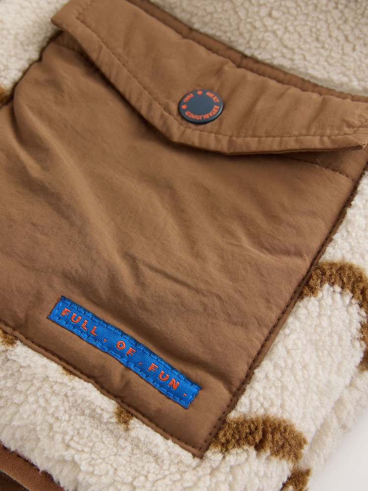 Blue/Green Reversible Borg Jacket (3mths-7yrs) - Image 9 of 9