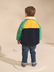 Multi Colourblock Borg Coat (3mths-7yrs) - Image 2 of 4