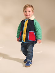 Multi Colourblock Borg Coat (3mths-7yrs) - Image 3 of 4