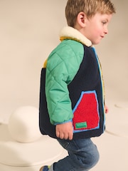 Multi Colourblock Borg Coat (3mths-7yrs) - Image 4 of 4