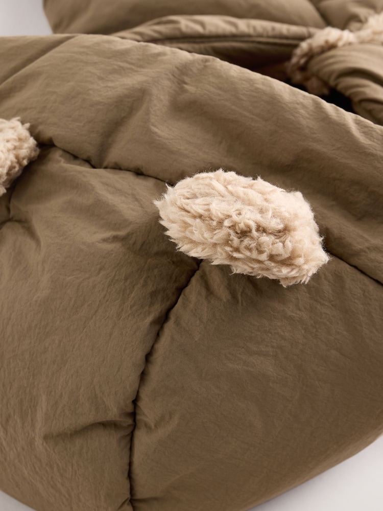 Tan Brown Shower Resistant Borg Jacket (3mths-7yrs) - Image 8 of 8 Tan Brown Shower Resistant Borg Jacket (3mths-7yrs) - Image 8 of 8