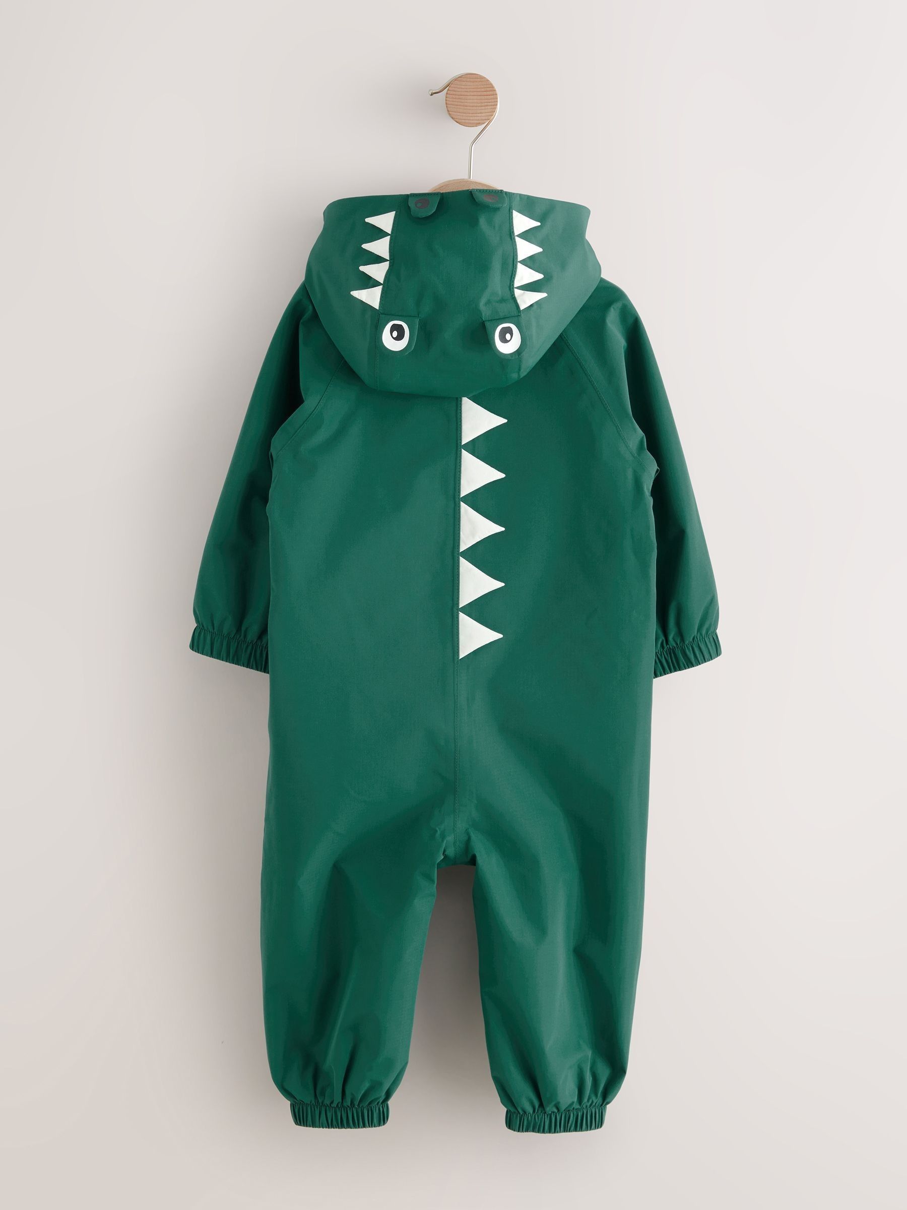 Buy Green Crocodile Waterproof Fleece Lined Puddlesuit (3mths-7yrs