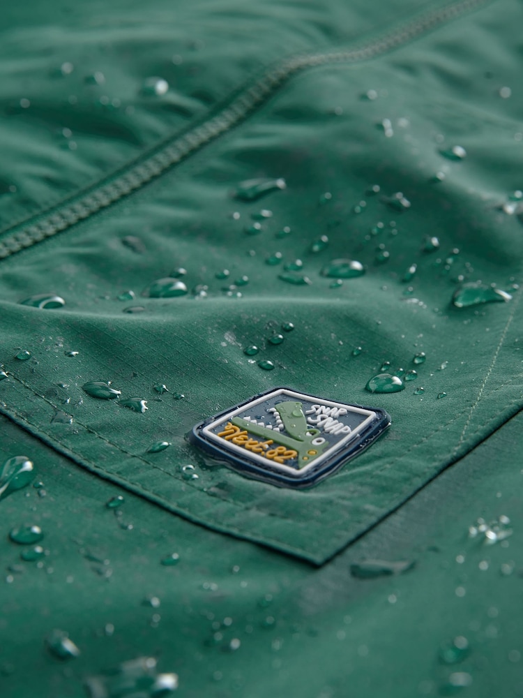 Green Crocodile Waterproof Fleece Lined Puddlesuit (3mths-7yrs) - Image 3 of 4