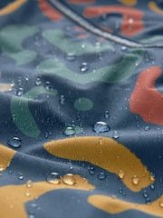 Multicoloured Smile Print Waterproof Fleece Lined Puddlesuit (3mths-7yrs) - Image 6 of 7