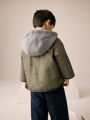 Khaki Green Dinosaur Embroidered Jacket (3mths-7yrs) - Image 2 of 10