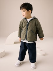 Khaki Green Dinosaur Embroidered Jacket (3mths-7yrs) - Image 3 of 10