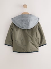 Khaki Green Dinosaur Embroidered Jacket (3mths-7yrs) - Image 7 of 10