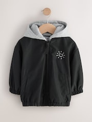 Black Hooded Bomber Jacket (3mths-7yrs) - Image 5 of 10