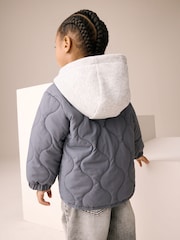 Grey Quilted Jacket (3mths-7yrs) - Image 2 of 10