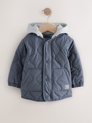 Grey Quilted Jacket (3mths-7yrs) - Image 5 of 10