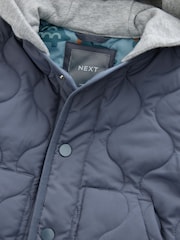 Grey Quilted Jacket (3mths-7yrs) - Image 8 of 10