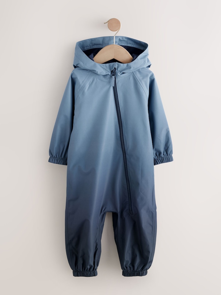 Azul teñido anudado - Traje impermeable con forro polar (3 meses - 7 años) - Imagen 1 de 7 Azul teñido anudado - Traje impermeable con forro polar (3 meses - 7 años) - Imagen 1 de 7