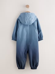 Blue Dip Dye Waterproof Fleece Lined Puddlesuit (3mths-7yrs) - Image 4 of 4