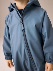 Azul teñido anudado - Traje impermeable con forro polar (3 meses - 7 años) - Imagen 7 de 7