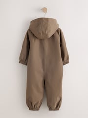 Brown Waterproof Fleece Lined Puddlesuit (3mths-7yrs) - Image 2 of 4