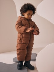Brown Shower Resistant Snowsuit (3mths-7yrs) - Image 1 of 7