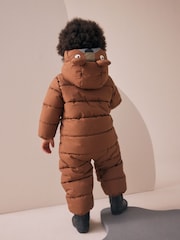 Brown Shower Resistant Snowsuit (3mths-7yrs) - Image 3 of 7