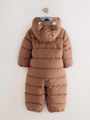 Brown Shower Resistant Snowsuit (3mths-7yrs) - Image 5 of 7