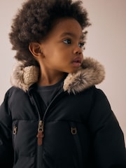 Black Waterproof Padded Snowsuit (3mths-7yrs) - Image 3 of 10
