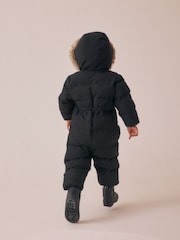 Black Waterproof Padded Snowsuit (3mths-7yrs) - Image 4 of 10
