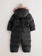 Black Waterproof Padded Snowsuit (3mths-7yrs) - Image 6 of 10