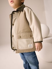 Neutral Hooded Cord Collar Coat (3mths-7yrs) - Image 4 of 9