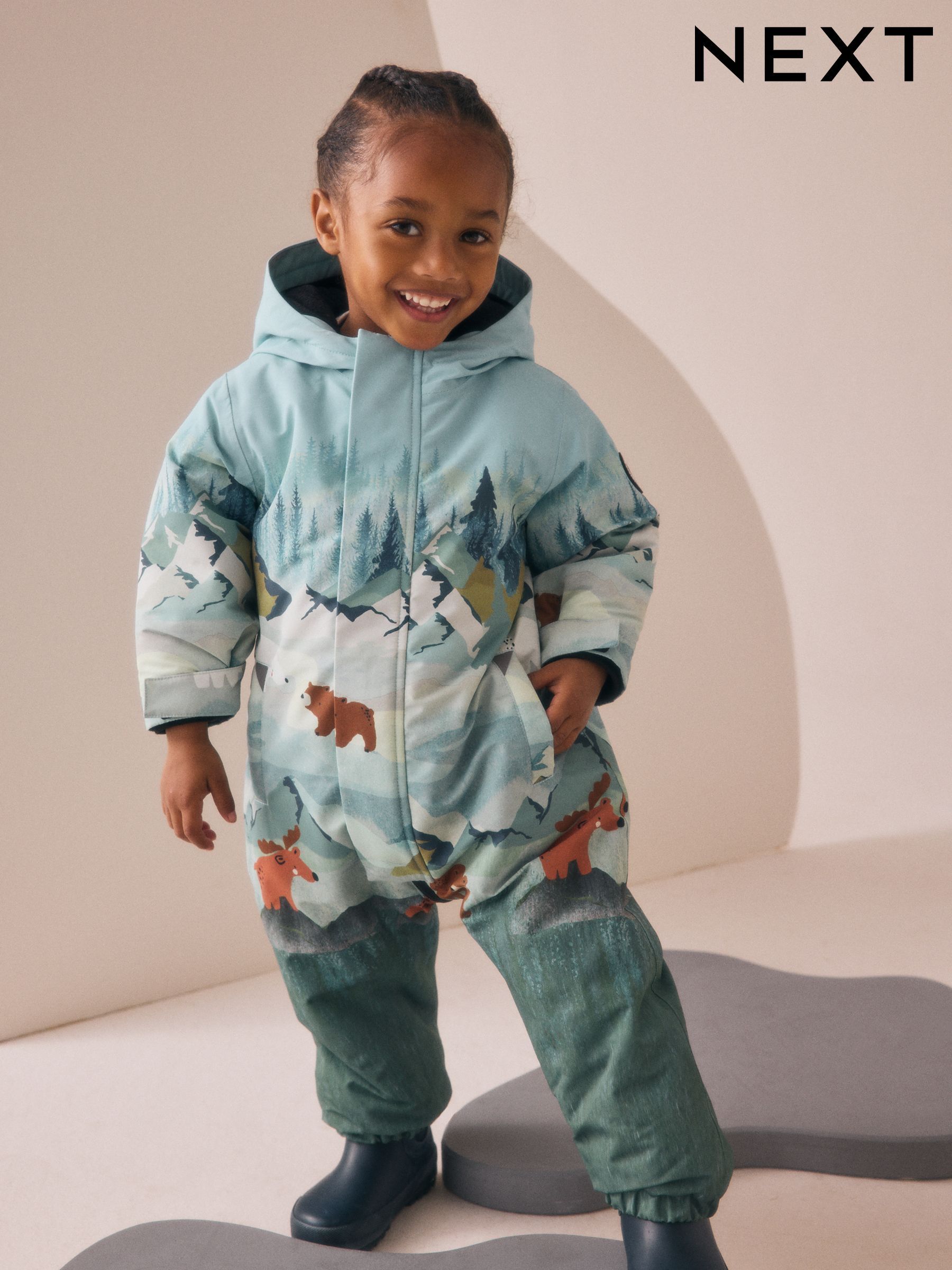 Buy Green Scene Waterproof Snowsuit (3mths-7yrs) from Next USA