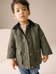 Khaki Green Cord Collar Coat (3mths-7yrs) - Image 1 of 8