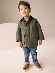 Khaki Green Cord Collar Coat (3mths-7yrs) - Image 3 of 8