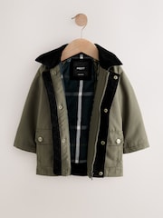 Khaki Green Cord Collar Coat (3mths-7yrs) - Image 6 of 8