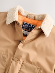 لون محايد - Borg Collared Coach Jacket (3mths-7yrs) - صورة 11 من 13
