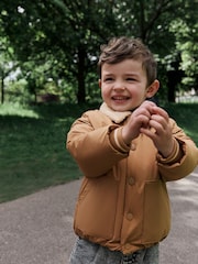 لون محايد - Borg Collared Coach Jacket (3mths-7yrs) - صورة 4 من 13