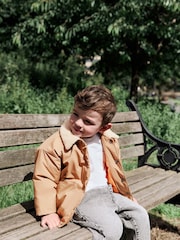 لون محايد - Borg Collared Coach Jacket (3mths-7yrs) - صورة 5 من 13