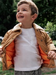 لون محايد - Borg Collared Coach Jacket (3mths-7yrs) - صورة 7 من 13