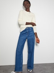 Monsoon Cream Eva Embellished Neck Jumper - Image 1 of 4