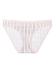 Victoria's Secret Purest Pink Stripe Bikini Knickers - Image 3 of 3