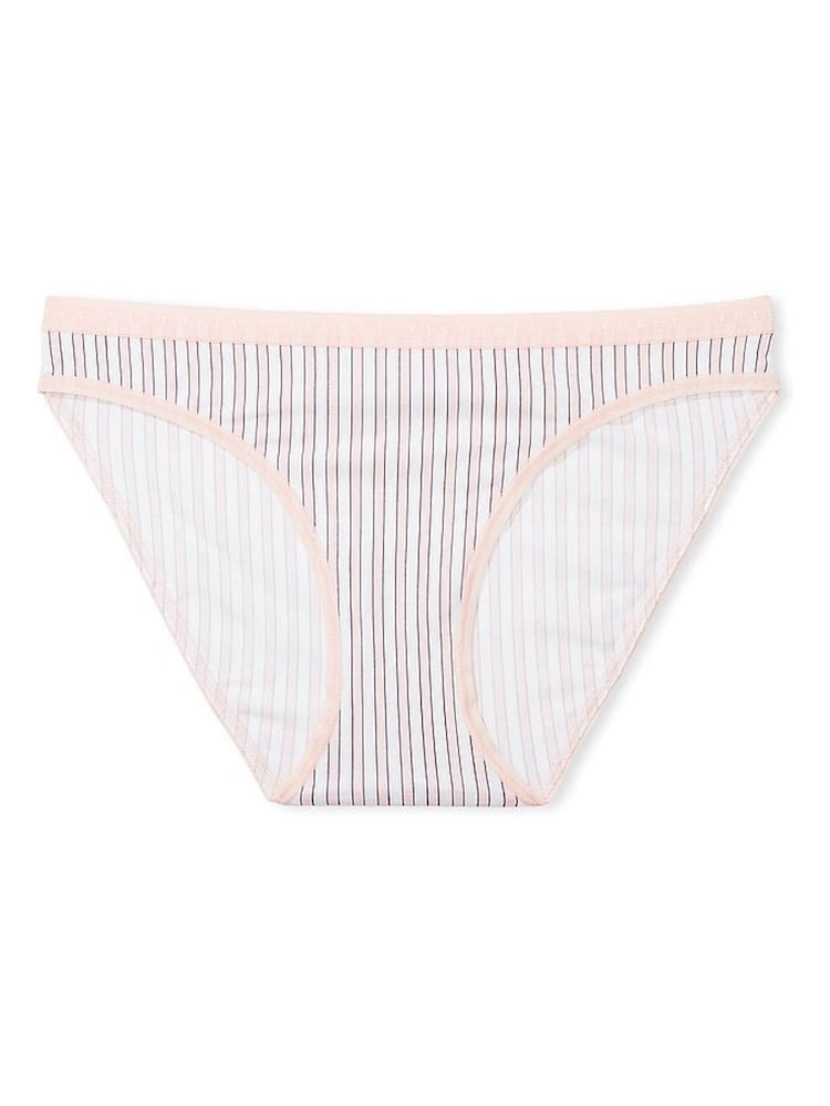 Victoria's Secret Purest Pink Stripe Bikini Knickers - Image 3 of 3