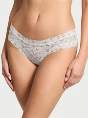 Victoria's Secret Palest Blue Floral Cheeky Knickers - Image 1 of 3