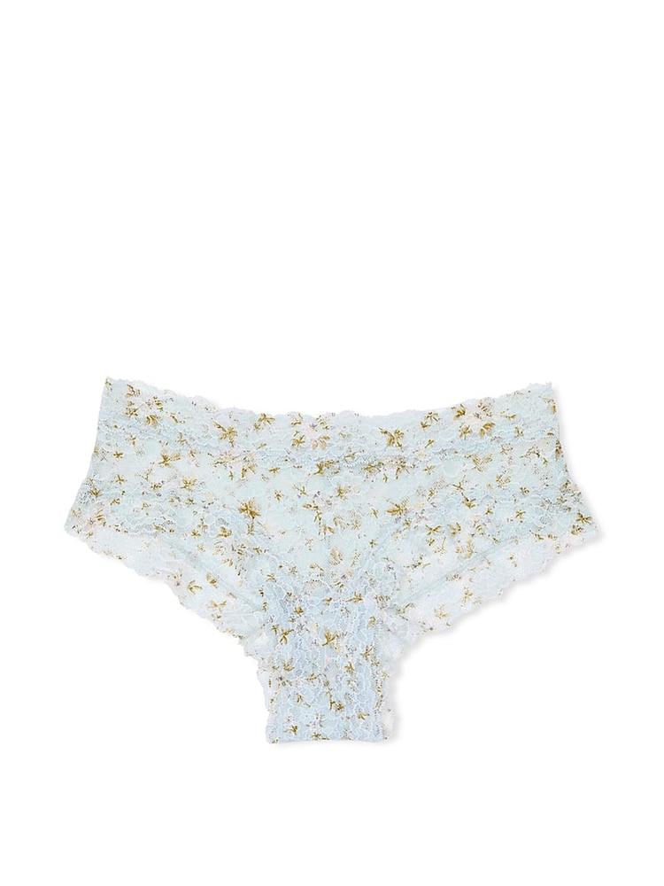 Victoria's Secret Palest Blue Floral Cheeky Knickers - Image 3 of 3