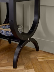 Nina Campbell Black Allegro Bedside Table - Image 3 of 7
